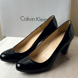 Calvin Klein Patent Leather Black Pumps-6